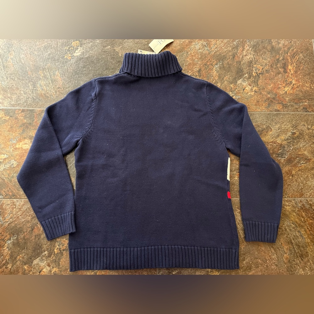 New Vintage women’s Field Gear cotton blue pull over turtleneck sweater. Large - Picture 6 of 14